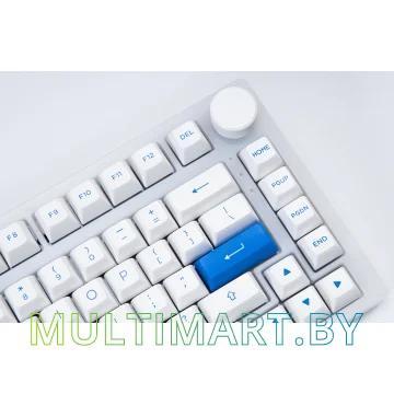 Клавиатура Akko PC75B Plus White & Blue (Akko CS Jelly Pink) картинка 4